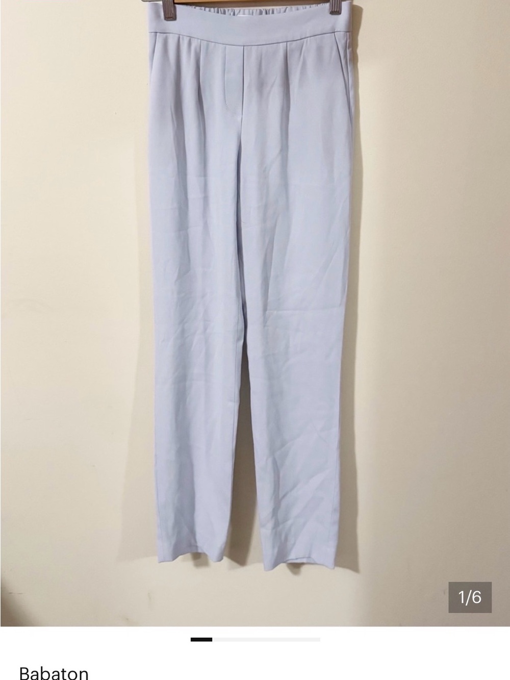 Babaton Atelier Blue Pull On Pants Size 00 Womens Office Business Casual Work